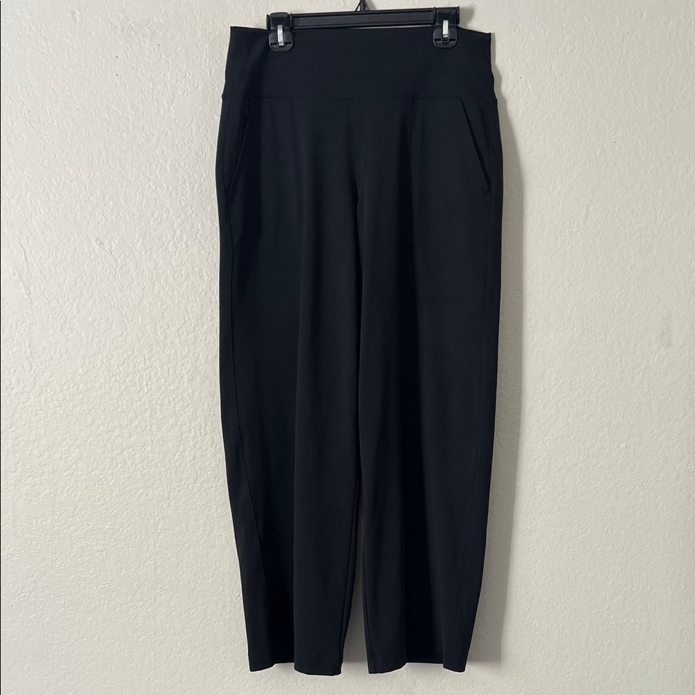 Like New! Athleta Venice High Rise Wide Leg Pant No-dig waistband Black Size L - Picture 4 of 16